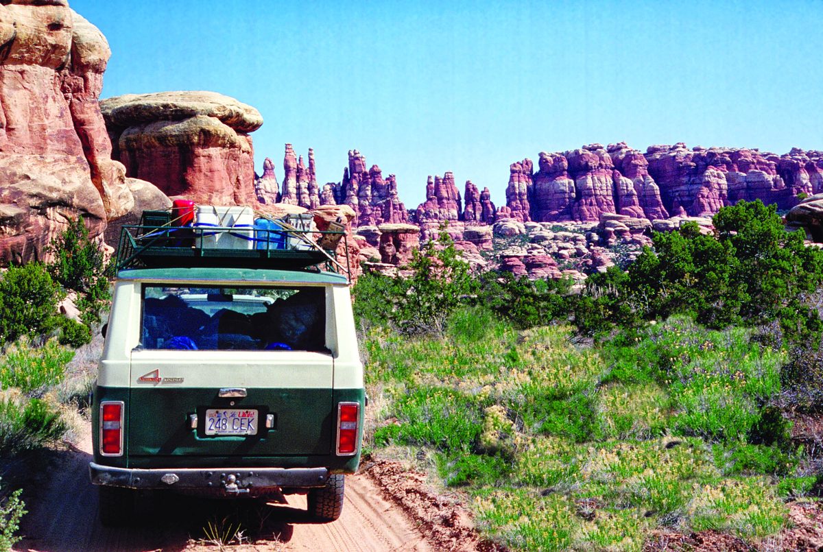 Sandstone spires at Chesler Park in the Needles district of Canyonlands